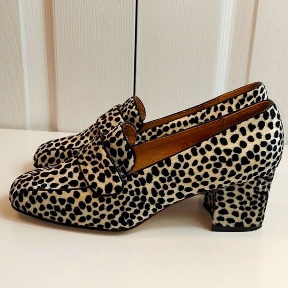 Vintage Doll Factory Animal Print Heeled Loafer 8 - Picture 3 of 12